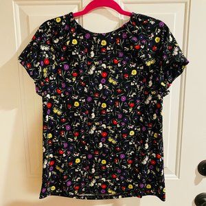 NEW! Banana Republic Floral Stretch Top Medium